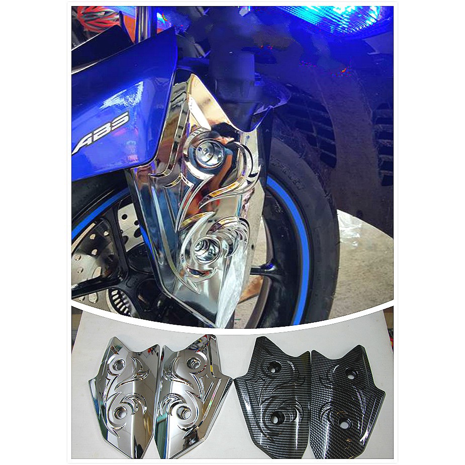 YAMAHAN NVX155 V1 NVX 155 V2 VVA AEROX FORK COVER คาร์บอน