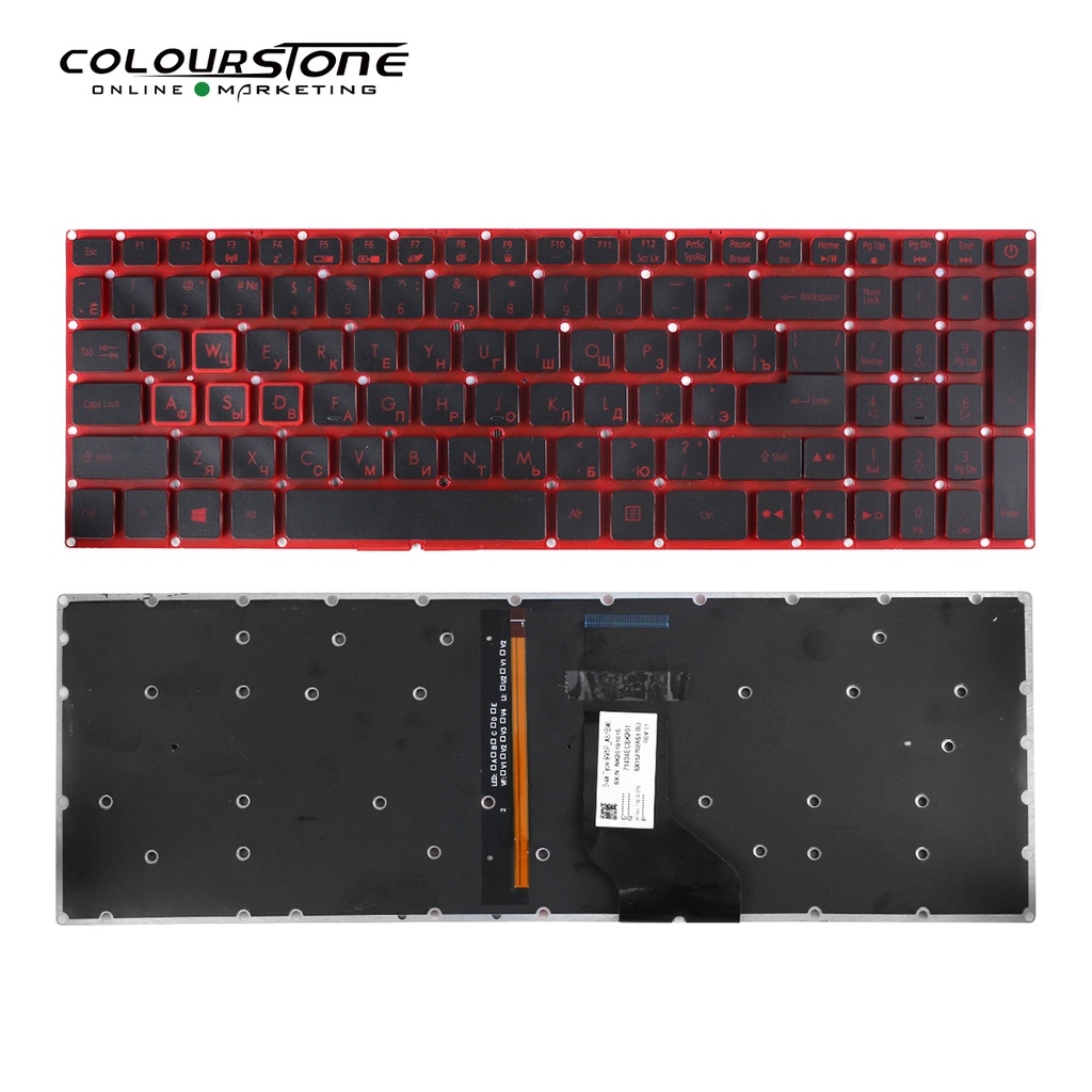 แป้นพิมพ์คอมพิวเตอร์ New Ru Back Light Laptop Keyboard With Framefor ...