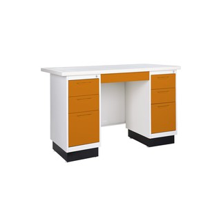 โต๊ะทำงานเหล็ก 4.5 ฟุต 5 ฟุต Kiosk  รุ่น BS-856 BS-956 จัดส่งทั่วประเทศ