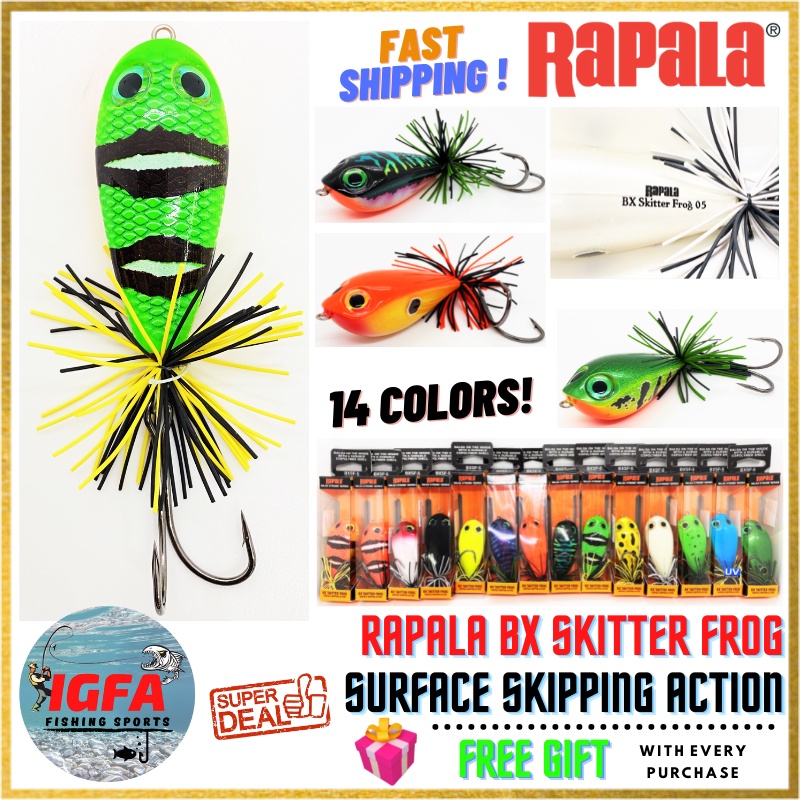[IGFA] Rapala กบ ราปาล่า BX กระโดด กบ เหยื่อ Gewang Katak หล่อ Rapala BX กบ ตกปลา กบ เหยื่อ Rapala