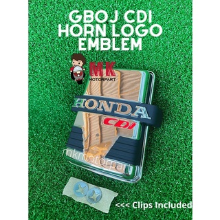 โลโก้ตราสัญลักษณ์ Honda GBOJ / GBO-J CDI HORN พร้อมคลิป * โครเมี่ยม *