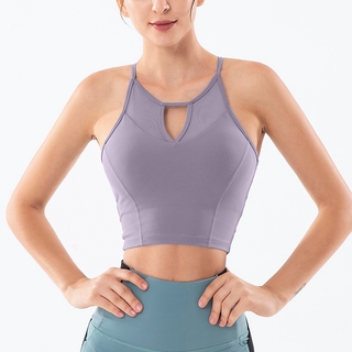 Women Sports Bra Mesh Breathable Deep V Mid Impact Comfy Sleek Stretchy Sweat Proof Racerback Yoga Dancing Running Exercise Fitness Gym Workout EC.MS