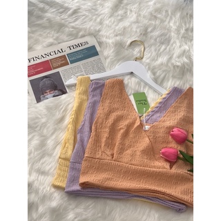 เสื้อครอป เสื้อแขนกุด เสื้อโชว์ไหล่ พร้อมส่งครบสี