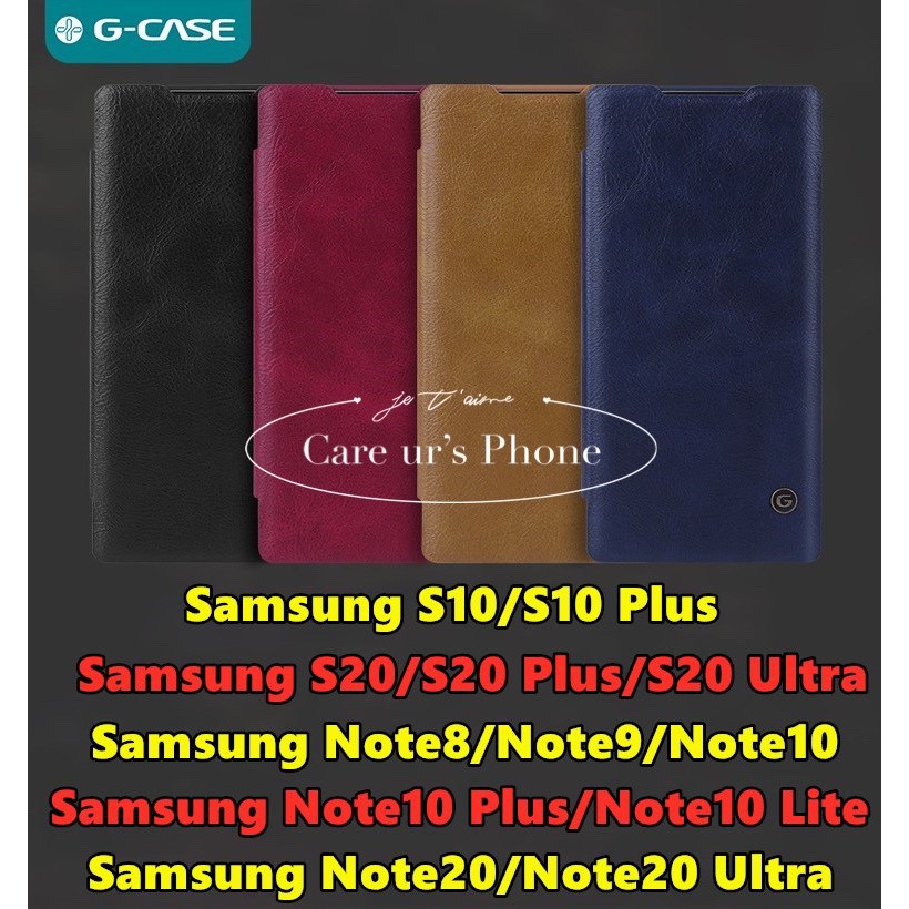 Samsung Note20/S10/S20/S20 Plus/S20 Ultra/Note 10 กระเป๋า เคสฝาพับ งาน G-Case หนังอย่างดี
