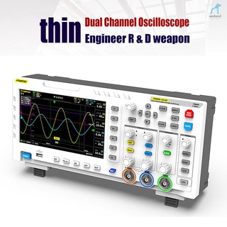 Umt FNIRSI-1014D เครื่องกําเนิดสัญญาณอินพุต หน้าจอ LCD 7 นิ้ว 100MHz* 2 Ana-log Bandwid