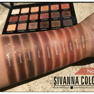 Sivanna พาเลท 18 สี เนื้อนิ่มสีสวยชัดติดทน