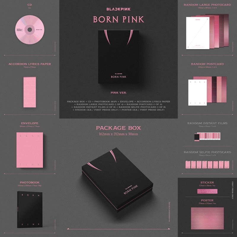 (พร้อมส่ง) BLACKPINK อัลบั้ม BORN PINK ALBUM : PINK VENOM รูปที่ 4