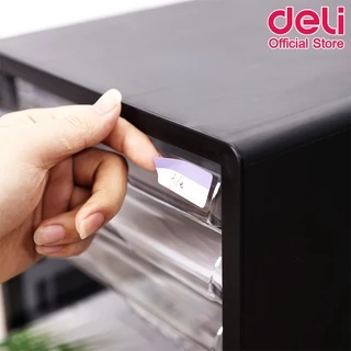 Deli 9774 File Cabinet ตู้เอกสาร แบบ 4 ชั้น A4 (สีดำ) อุปกรณ์สำนักงาน ตู้เก็บเอกสาร ชั้นเก็บเอกสาร อุปกรณ์จัดเก็บเอกสาร