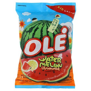 ✨ขายดี✨ โอเล่ ลูกอมกลิ่นแตงโม เลโมเน็ด 100 เม็ด Ole Candy Lemonade, 100 seeds