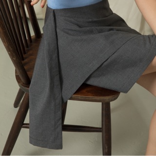 Lagom. Asymmetric Skirt - Dark Gray