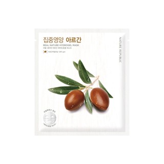 nature republic real nature argan hydrogel mask หน้ากากไฮโดรเจล 25g