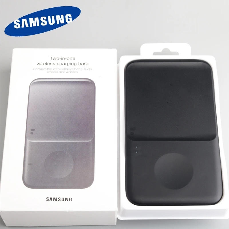 ของแท้ ที่ชาร์จไร้สาย Samsung 2in1 สําหรับ Galaxy Series Phones Buds Series earbuds Galaxy Watch 4/3 EP-P4300