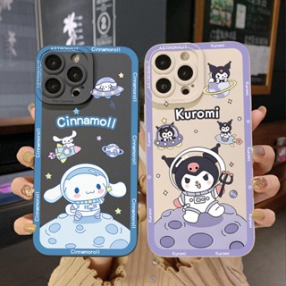 เคสโทรศัพท์มือถือ ขอบสี่เหลี่ยม ป้องกันเต็มเครื่อง ลายนักบินอวกาศ Kuromi Cinnamoroll สําหรับ Infinix Hot 20S 20i 30i 9 30 20 Play Smart 6 Plus X6823 Zero 5G 2023