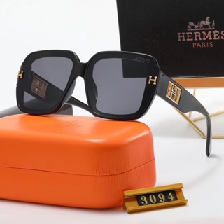 HERMES แว่นตากันแดด เลนส์โพลาไรซ์ ป้องกันรังสียูวี หรูหรา แฟชั่นสําหรับผู้ชาย และผู้หญิง 2023 UV400