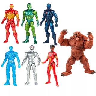 ✇✸Bulk Marvel Legends Manwei Iron Man Ultron Iron Heart Titanium Bear ตุ๊กตาขยับได้ 6 นิ้ว