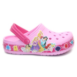 Crocs รองเท้าแตะ สีชมพู สไตล์เจ้าหญิง สําหรับเด็กผู้หญิง 207075