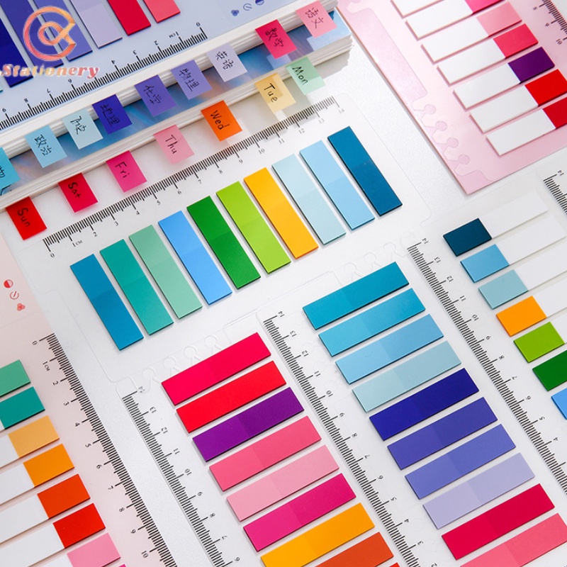 200แผ่นที่มีสีสันสัตว์เลี้ยงกันน้ําดัชนีสติ๊กเกอร์สดใสหลวมใบดัชนีหมายเหตุกระดาษบันทึกสํานักงานนักเรียนเครื่องเขียน