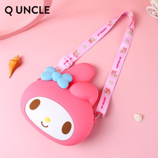 SANRIO กระเป๋าใส่เหรียญ ซิลิโคน ลาย Hello Kitty เกรดอาหาร สําหรับเด็ก ให้เป็นของขวัญวันหยุด