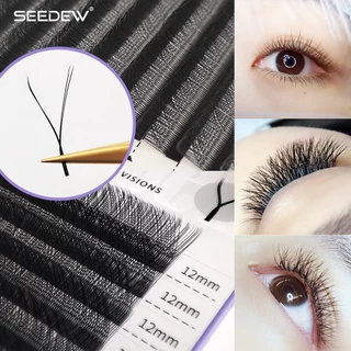 Seedew YY ขนตาปลอม 0.05/0.07 มม ธรรมชาติ ขนตา yy ขนตาตัว y แบบมืออาชีพ YY ขนตาตัว