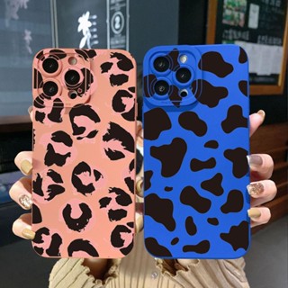 เคสโทรศัพท์มือถือ ขอบสี่เหลี่ยม ลายเสือดาว หรูหรา สําหรับ Realme C21 C30 C30S C33 C20 Narzo 50A Prime