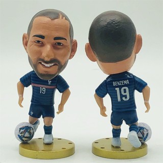 Soccerwe ฟิกเกอร์ตุ๊กตา 19 Benzema 2022 สีฟ้า