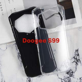 เคสโทรศัพท์มือถือ ซิลิโคน TPU แบบนิ่ม สีดํา สําหรับ Doogee S99 S99 Pro