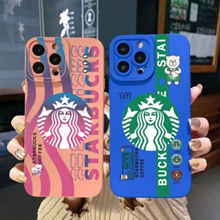 เคสโทรศัพท์มือถือ ขอบสี่เหลี่ยม ลาย Starbucks สําหรับ Realme C21 C30 C30S C33 C20 Narzo 50A Prime