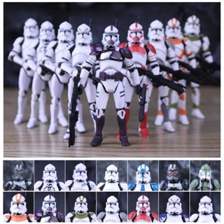 ✔▥☍Star Wars 3.75 นิ้ว Star Wars Star Wars Mandalorian Imperial Storm White Soldier ฟิกเกอร์ที่สามารถเคลื่อนย้ายได้