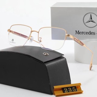 Maybach Benz 2023 แว่นตาแฟชั่น กรอบโลหะ PC ป้องกันแสงสีฟ้า ดีไซน์อิตาลี หรูหรา