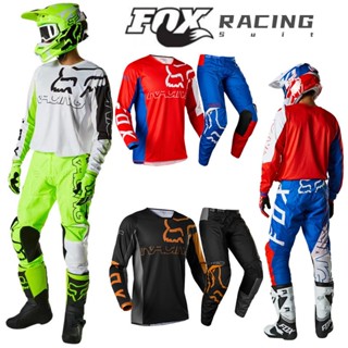 เสื้อกีฬาแขนสั้น ลายทีม FOX 180 360 Oktiv Trev และกางเกง jersey MX BMX สําหรับผู้ชาย 2022