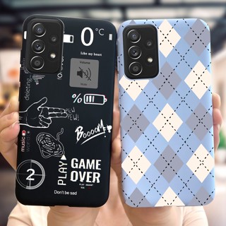 เคสโทรศัพท์ ซิลิโคนนิ่ม ผิวด้าน ลายเพ้นท์แฟชั่น สําหรับ Samsung Galaxy A53 A73 5G 2022 A 53 A 73 SM-A536B SM-A736B