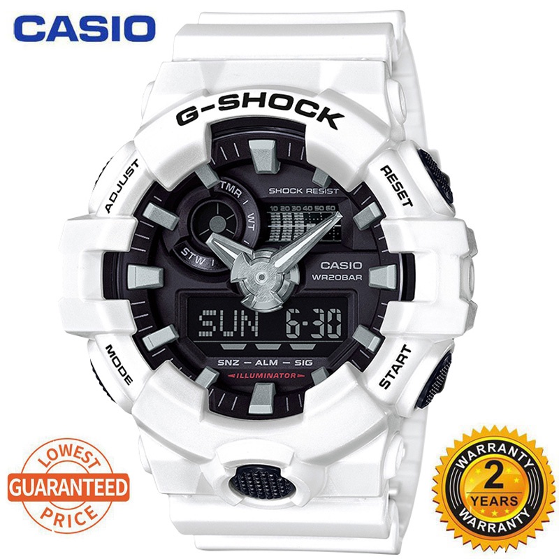 Gshock GA-700 นาฬิกาสปอร์ตนาฬิกาลําลองผู้ชาย GA700 กันน้ํา MTP-VD01D-1E2 แฟชั่นเรซิ่นสายนาฬิกา P256