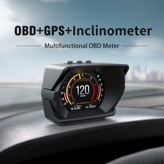 ใหม่ เครื่องวัดความเร็วดิจิทัล A450 OBD2 GPS และมาตรวัดความเอียง และมาตรวัดความเร็ว OBD2 HUD GPS สําหรับรถยนต์