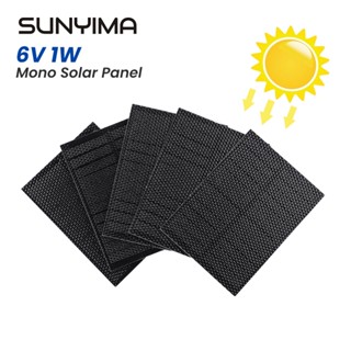 Sunyima บอร์ดชาร์จโทรศัพท์มือถือ พลังงานแสงอาทิตย์ 5V 1W 110*80 มม. ประสิทธิภาพสูง 5 ชิ้น