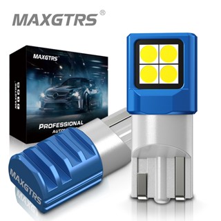 Maxgtrs T10 W5W 168 194 LED ไฟอ่านหนังสือ 3030 สีขาว สีวอร์มไวท์ สําหรับภายในรถยนต์