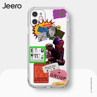 Jeero เคสไอโฟน เคสซิลิโคนนุ่มกันกระแทกใสน่ารักตลก เคสโทรศัพท์ Compatible for iPhone 14 13 12 11 Pro Max SE 2020 X XR XS 8 7 Plus พลัส HFE1905