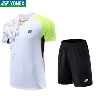 Yonex ใหม่ เสื้อกีฬาแบดมินตัน แขนสั้น ระบายอากาศ แบบแห้งเร็ว สําหรับผู้ชาย ผู้หญิง 6241