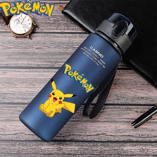 ขวดน้ําพลาสติก ลายโปเกมอน Pikachu ขนาด 560 มล. พร้อมหลอดดูด แบบพกพา เหมาะกับของขวัญ สําหรับเด็ก และผู้ใหญ่