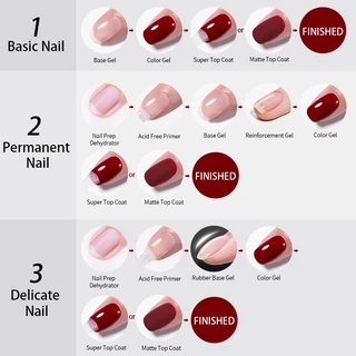 Born PRETTY เจลทาเล็บ เนื้อแมตต์ 15 มล. ท็อปโค้ดสีเจล เบสเล็บเจล