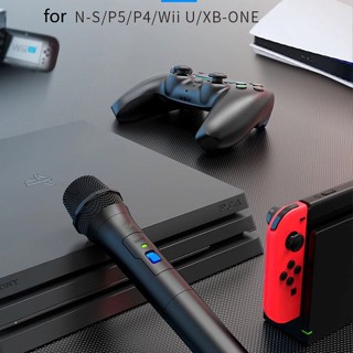 Pg-9207 ไมโครโฟนคาราโอเกะไร้สาย HiFi สําหรับ PS5 PS4 PS3 Xbox One Wii U Nintendo Switch Game Console