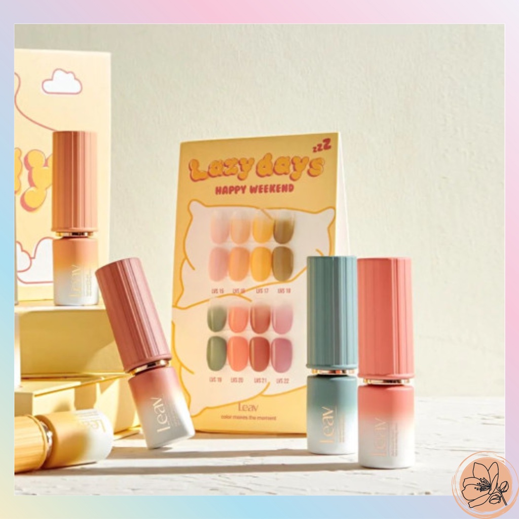 Leav x Lazy Days 8 Color Set Syrup Gel