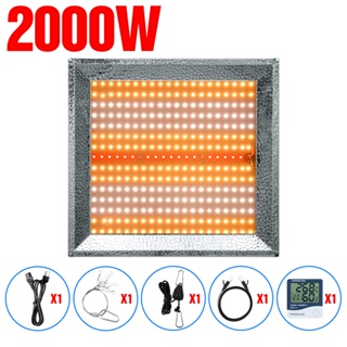 100-277V LED Grow Light Full Spectrum 2000W ไฟปลูกต้นไม้ Samsung lm301h ไฟปลูก โคมไฟ 20000LM ไฟปลูกพืช 1000PPFD