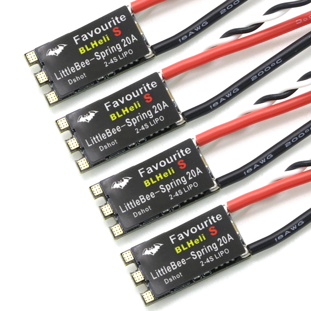 1 pcs Favourite FVT LittleBee 20A-S 20A S ESC BLHeli_S BLHeli S OPTO 2-4S รองรับ Mulitshot OneShot12
