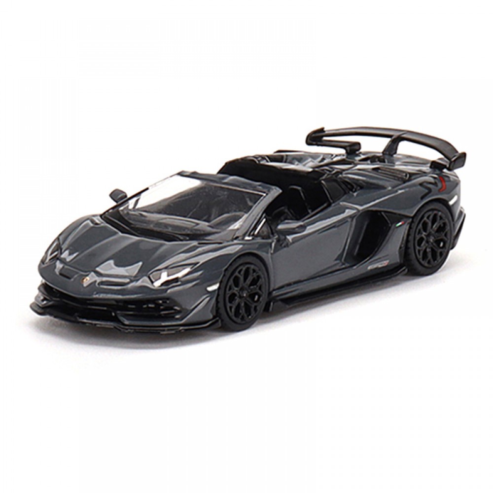 Mini GT MGT00425-R 425 1/64 LAMBORGHINI AVENTADOR SVJ ROADSTER GRIGLO TELESTO RHD Car Day Scale Modl