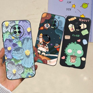 เคสโทรศัพท์มือถือ แบบนิ่ม ลายดอกไม้อวกาศ หรูหรา สําหรับ Infinix Note 7 X690 Note7