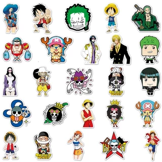 50 ชิ้นตลก One Piece DIY Creative Home Decal สติกเกอร์ Kawaii การ์ตูนสติกเกอร์กันน้ํา