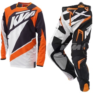 High quality! KTM Motocross Clothing fox Dirt Bike Jersey And Pant Moto MX Suit Motorcycle Jersey Set,10style