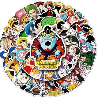 50 ชิ้นตลก One Piece DIY Creative Home Decal สติกเกอร์ Kawaii การ์ตูนสติกเกอร์กันน้ํา