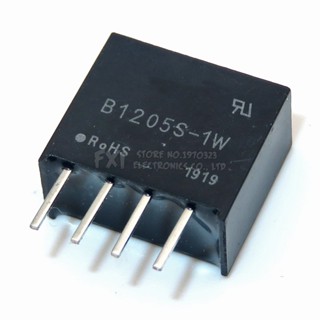 ใหม่ โมดูลพาวเวอร์ซัพพลาย B1205S-1w 2W B1205S DIP4 SIP4 DC-DC 12V เป็น 5V