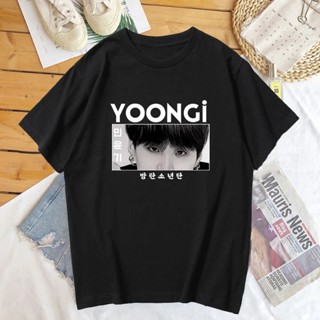 เสื้อยืดแขนสั้น พิมพ์ลาย Agust D Yoongi สําหรับผู้หญิง